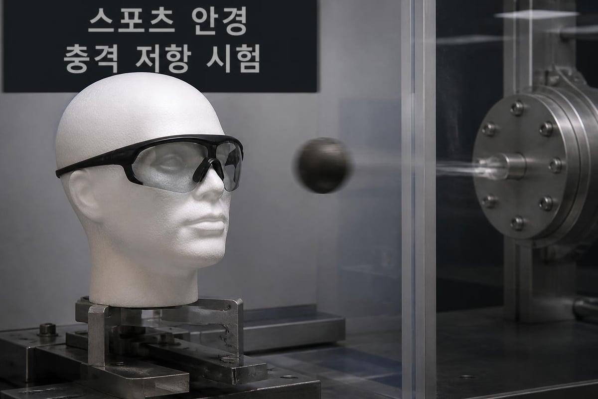 스포츠 안경 충격 저항 테스트
