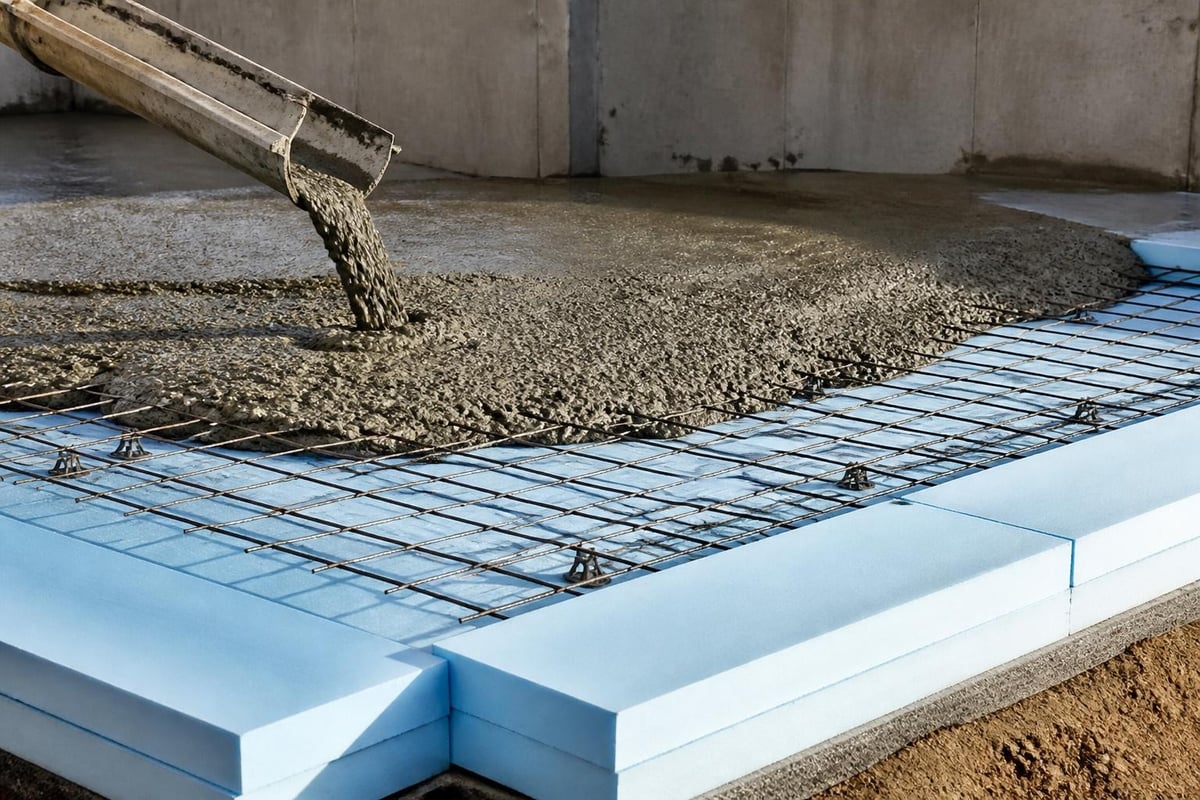 XPS insulation board under-slab application
