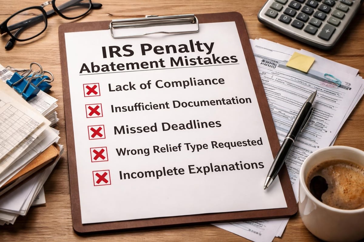 Common penalty abatement mistakes