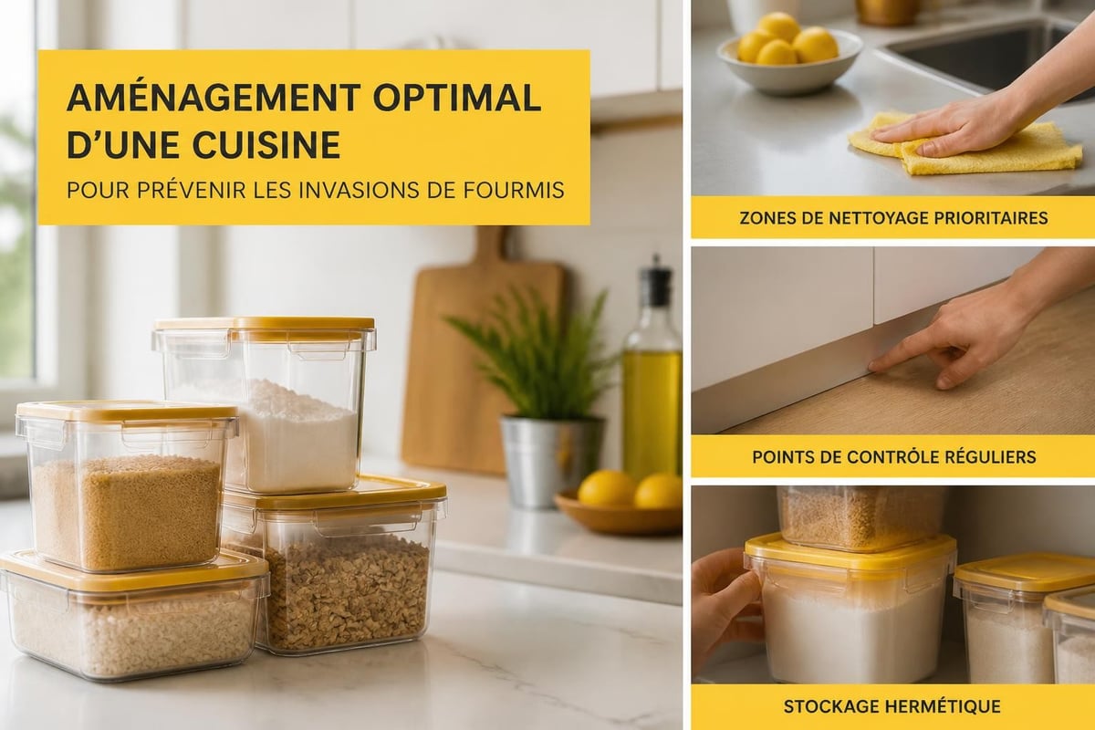 Organisation de cuisine anti-fourmis