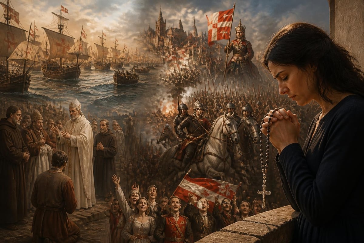 Historical timeline of rosary victories