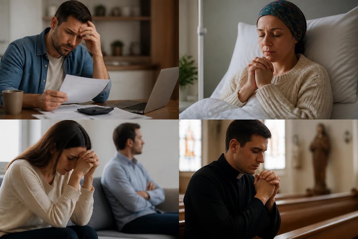 Specific life situations for surrender prayer