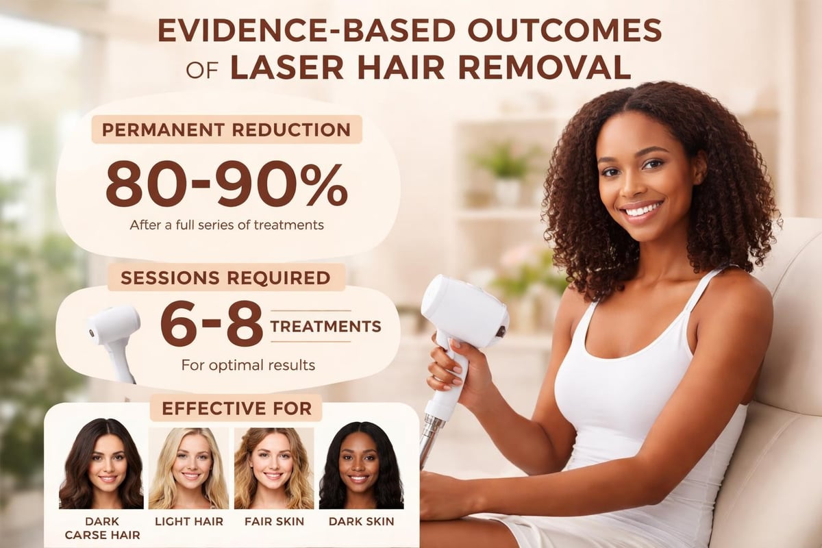 Clinical research findings on laser hair removal