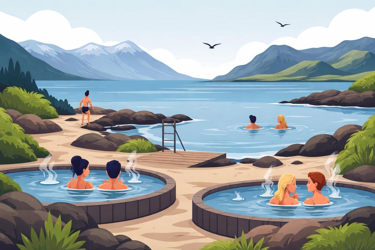 Geothermal bathing at Hvammsvik