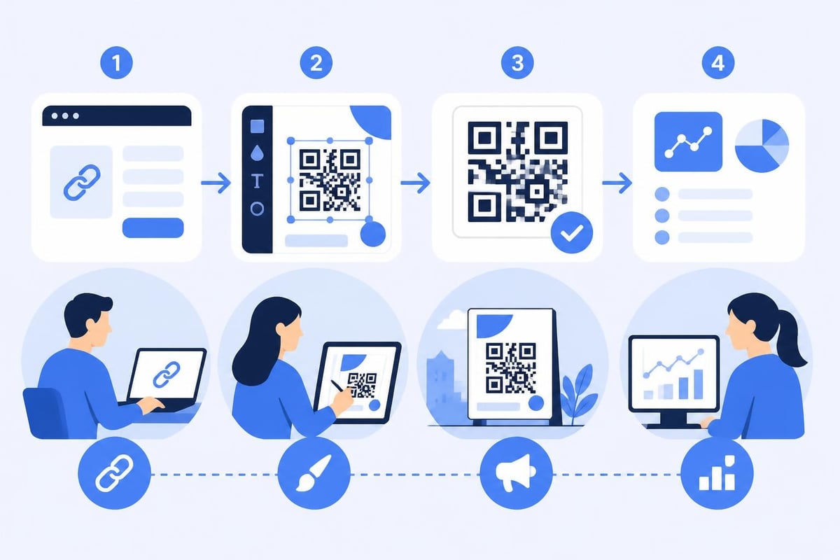 Marketing campaign QR code workflow