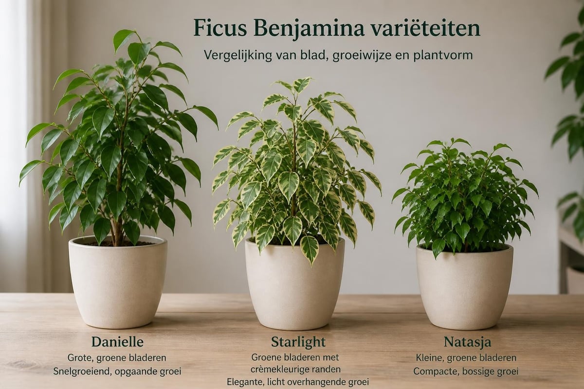Ficus Benjamina variëteiten