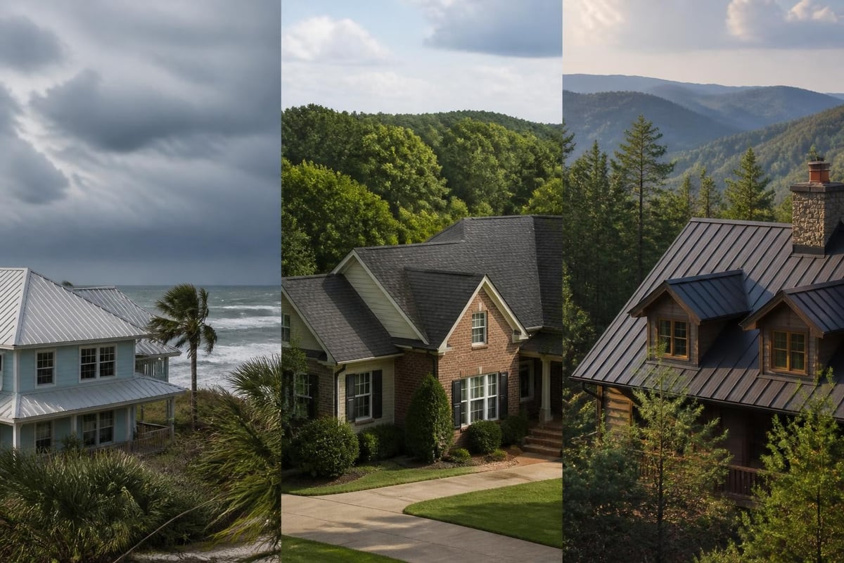Carolina climate zones and roofing challenges