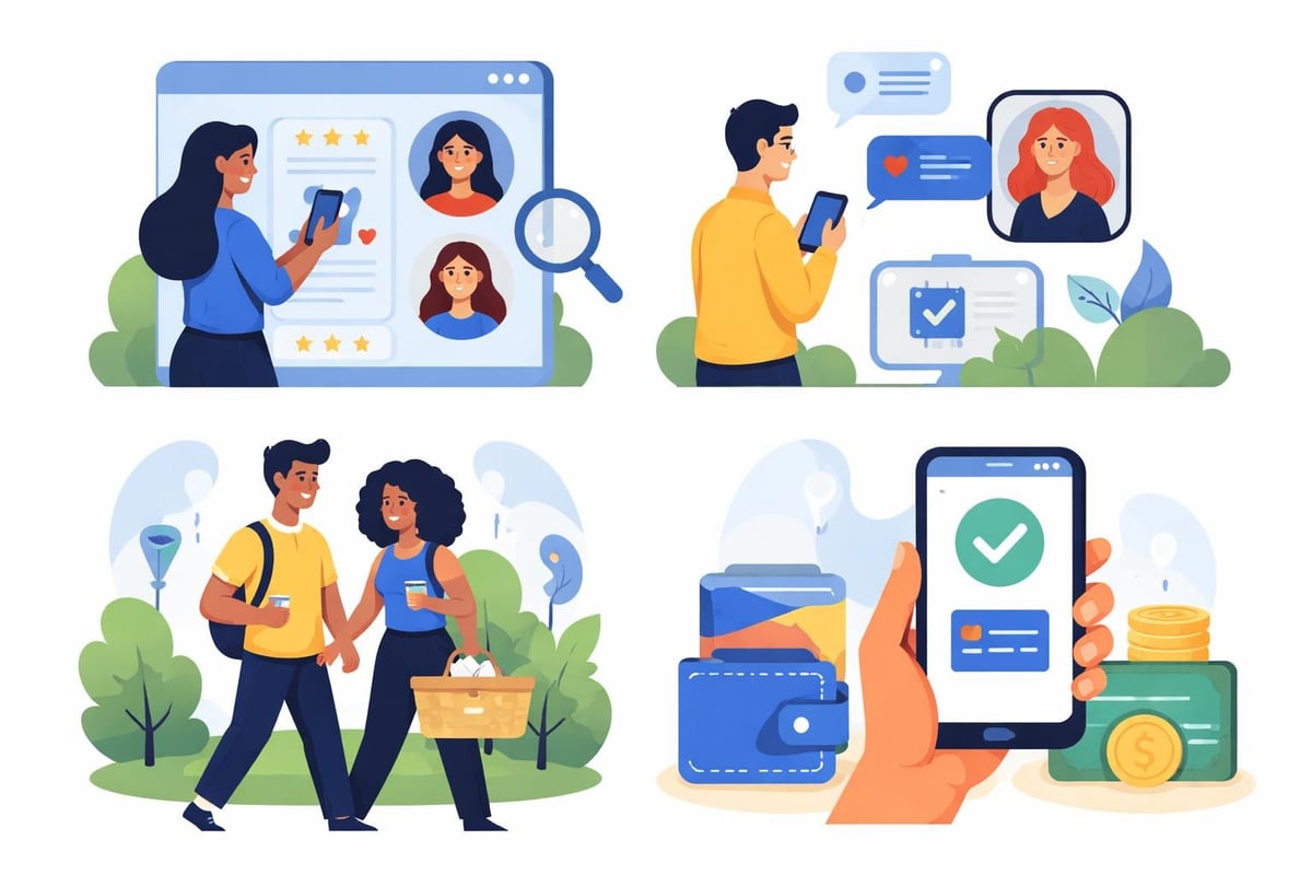 RentAFriend platform workflow