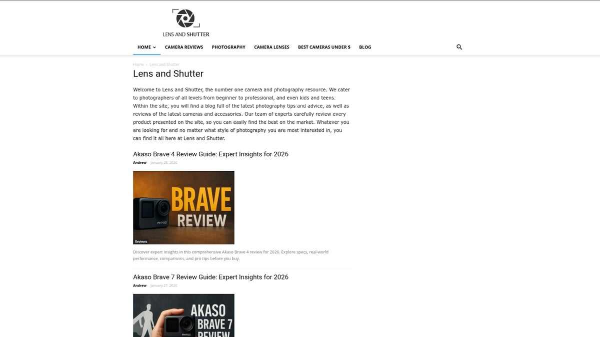 Akaso Brave 7 LE Review Guide: Your 2026 Expert Companion - Expert resources and further reading from Lens and Shutter