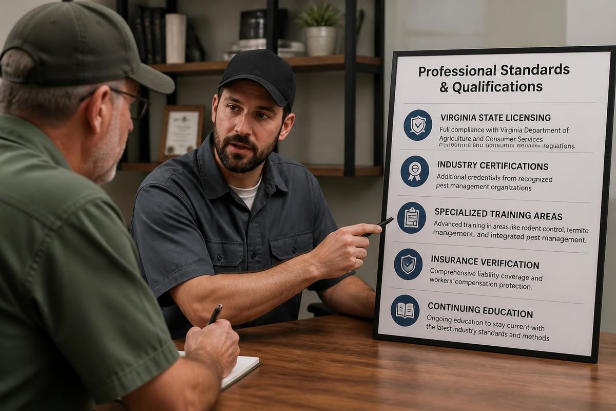 Contact Pest Control: When to Call a Richmond VA Expert 2 Credential checklist for evaluating pest control providers