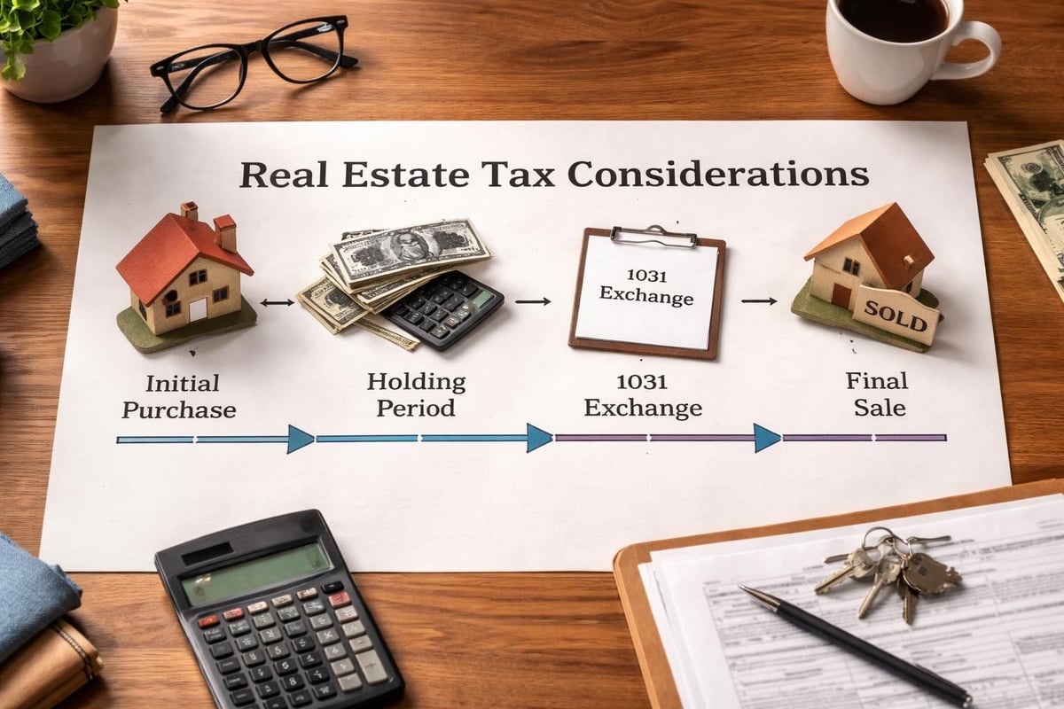 Tax implications across real estate transaction lifecycle