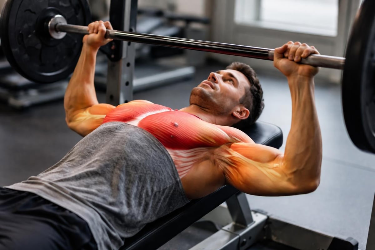 Bench press muscle activation
