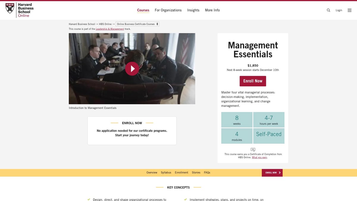7 Top Management Courses to Boost Your Career in 2025 - Harvard Business School Online – Management Essentials