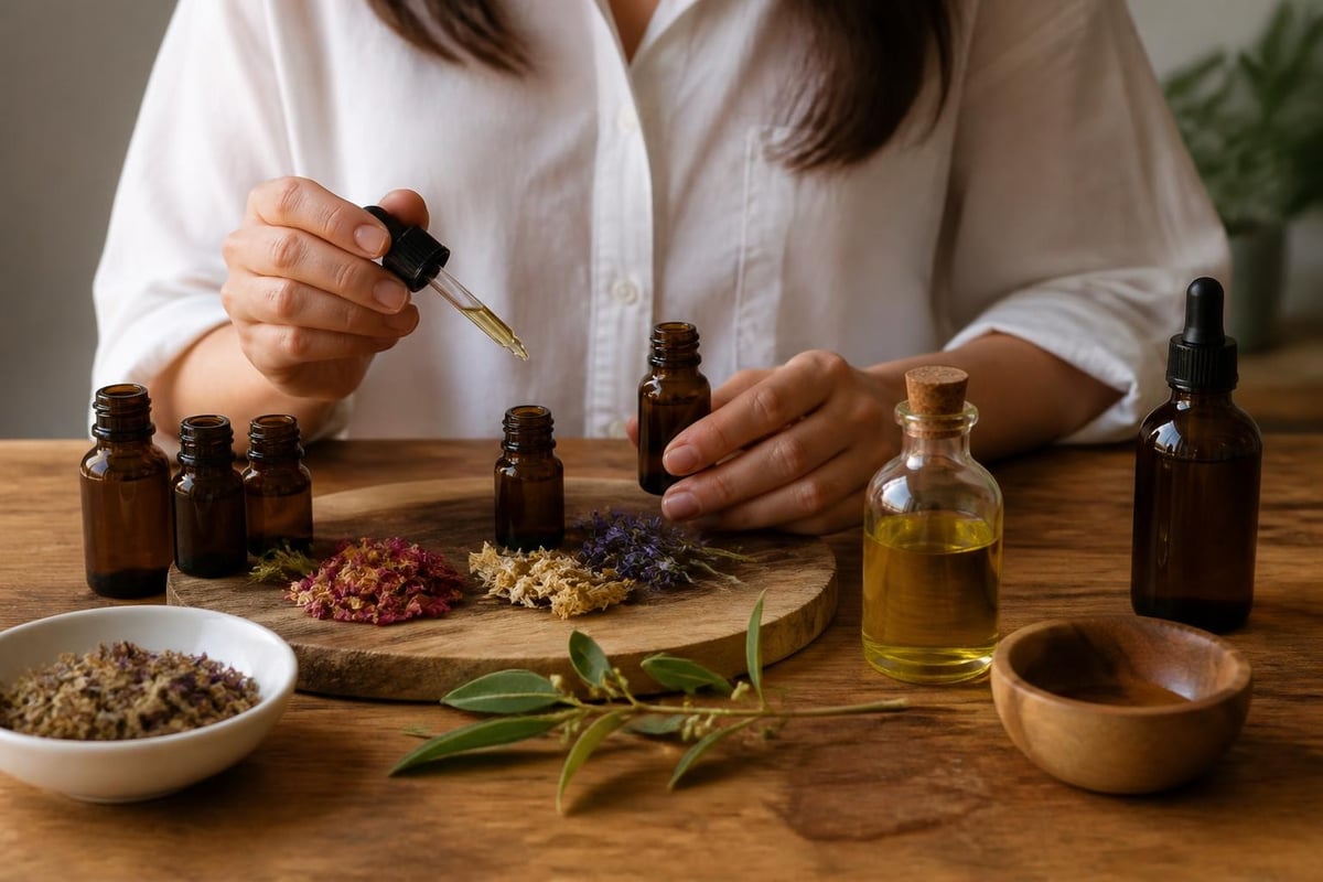 Essential oil blending process