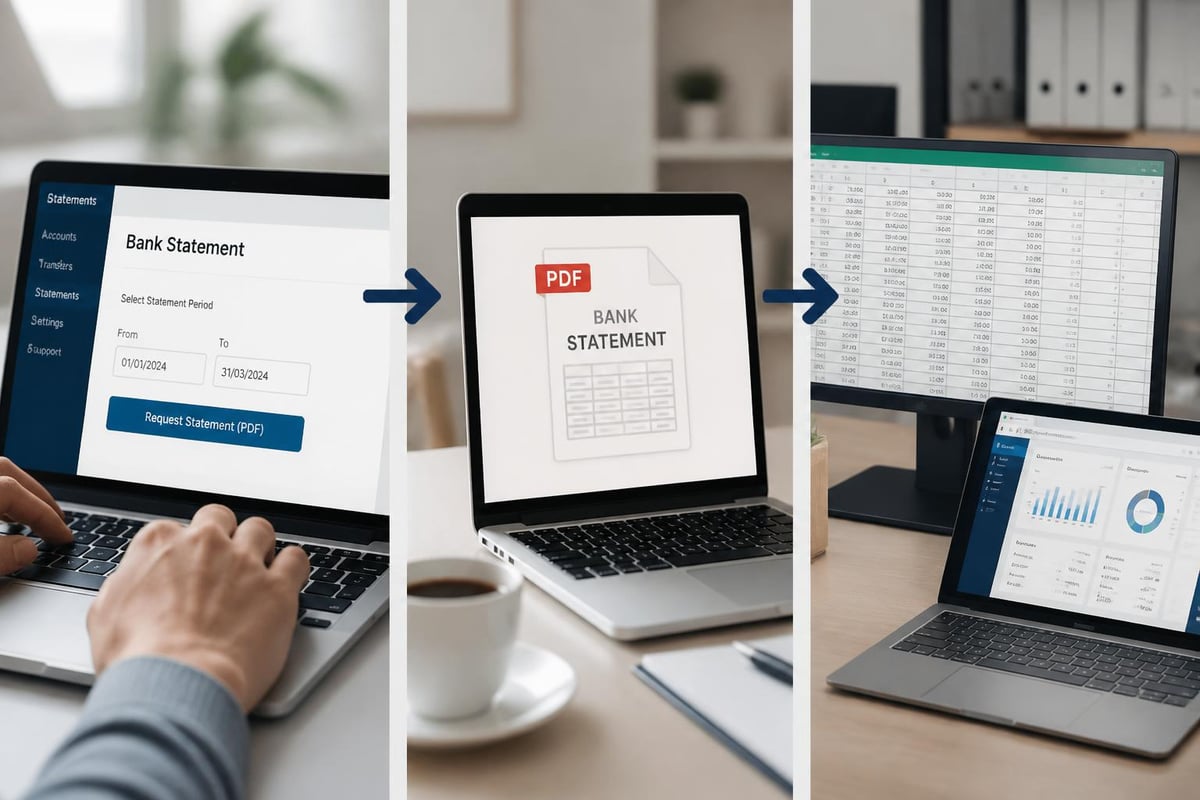 Bank statement data workflow