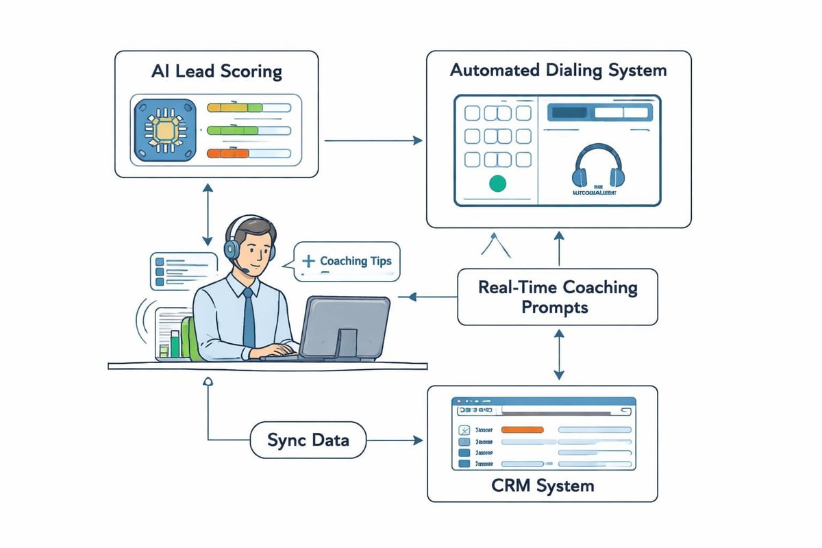 AI telemarketing workflow