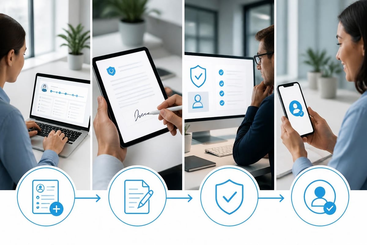 Model onboarding sequence