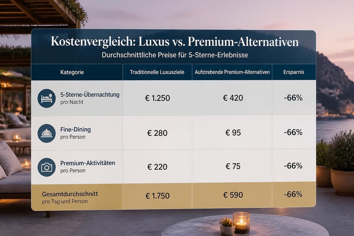 Luxusreiseziele Preisvergleich