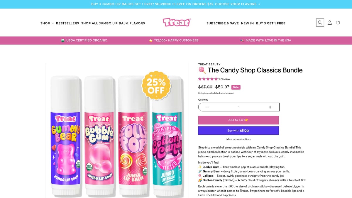 Top 8 Best Selling Lip Balm Picks for 2026 Lips - The Candy Shop Classics Bundle