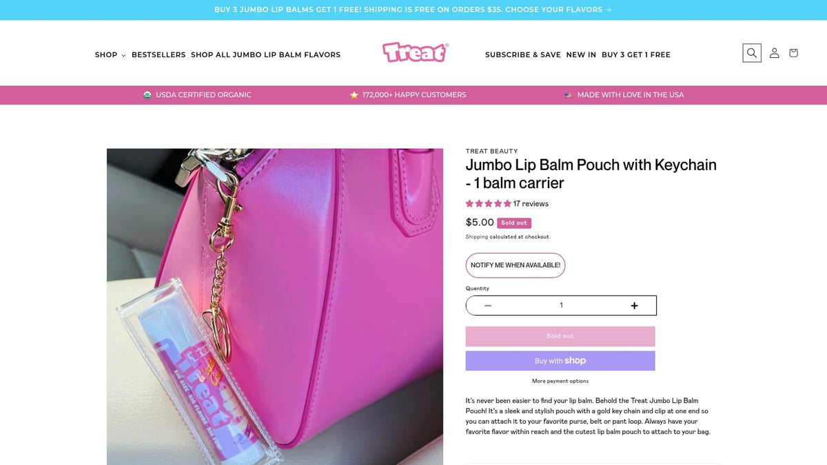 Top 8 Best Selling Lip Balm Picks for 2026 Lips - Jumbo Lip Balm Pouch with Keychain - 1 balm carrier