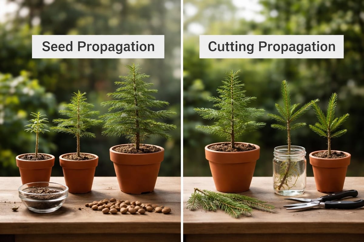 Norfolk Pine propagation comparison
