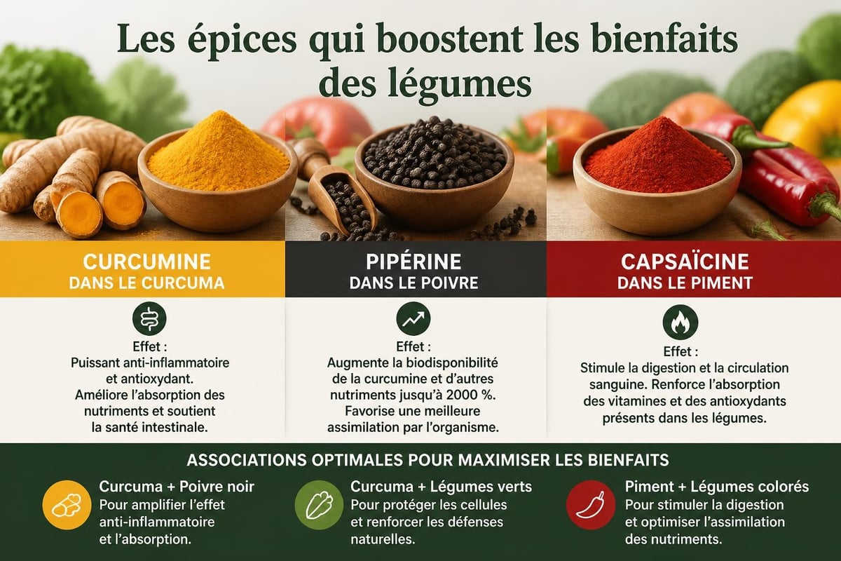 Propriétés nutritionnelles épices