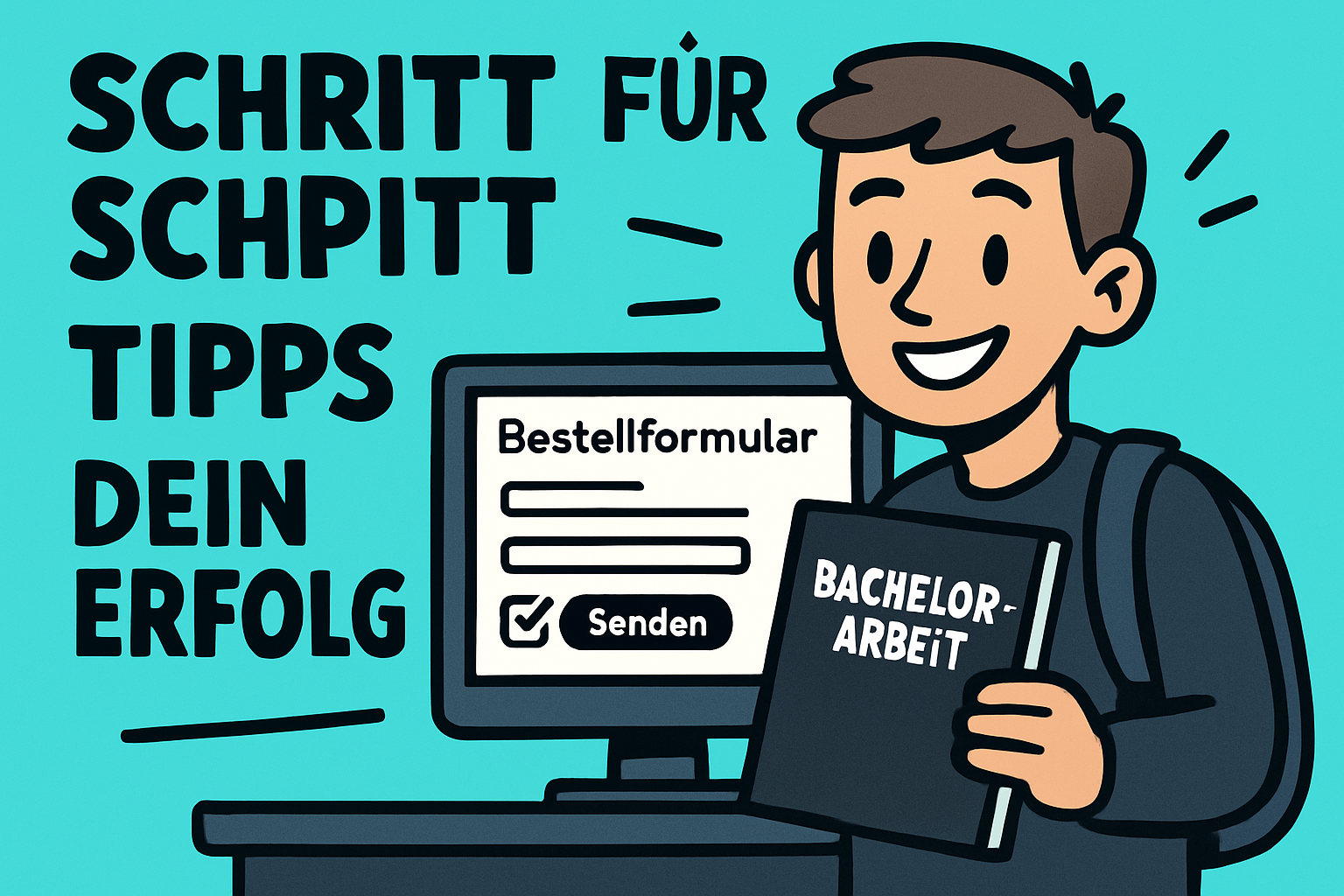 Schritt-für-Schritt-Anleitung: Softcover-Bachelorarbeit richtig binden lassen