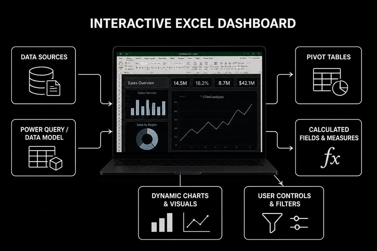 Excel dashboard components