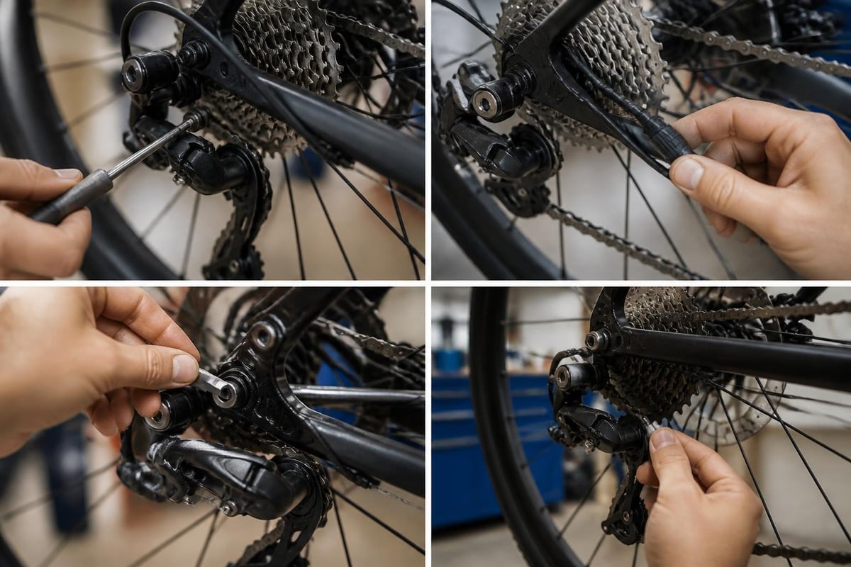 Derailleur adjustment process