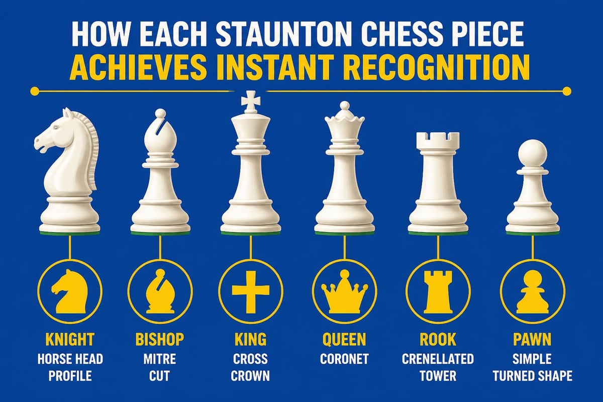 Staunton chess piece characteristics