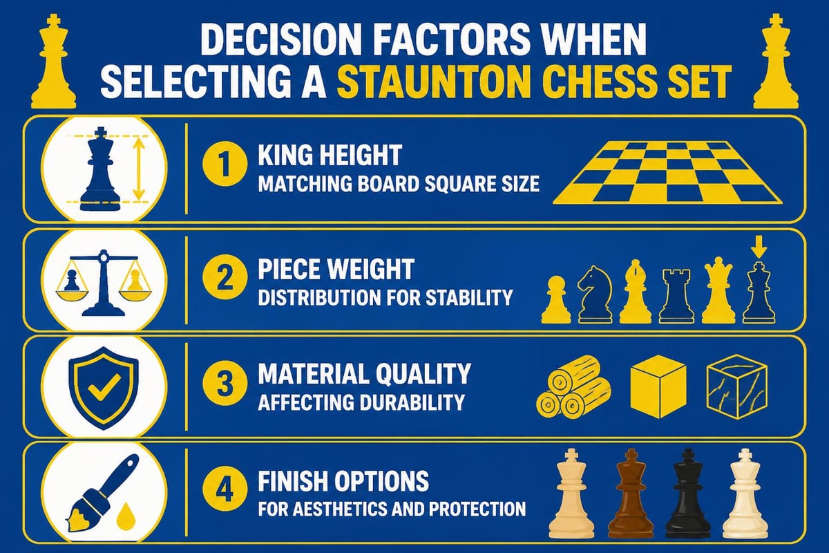 Chess set selection criteria