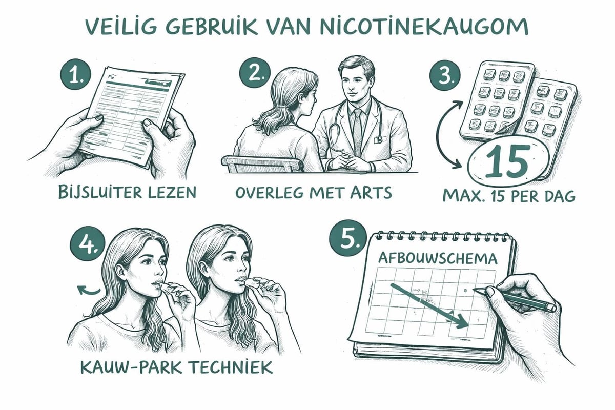 Veilig gebruik nicotinekauwgom