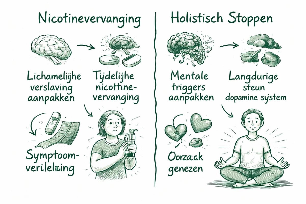 Holistische stopmethode versus nicotinevervanging
