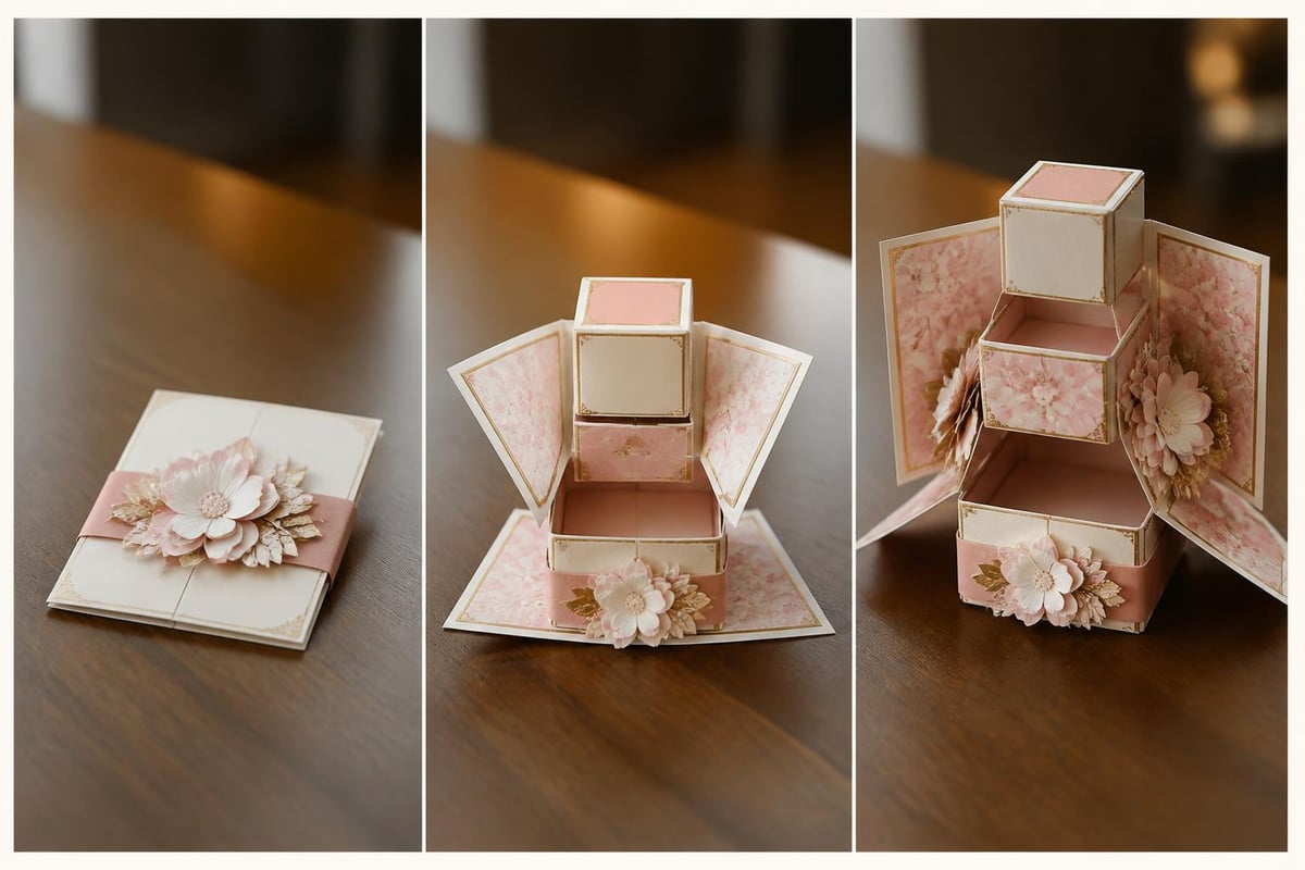 Pop box card structure