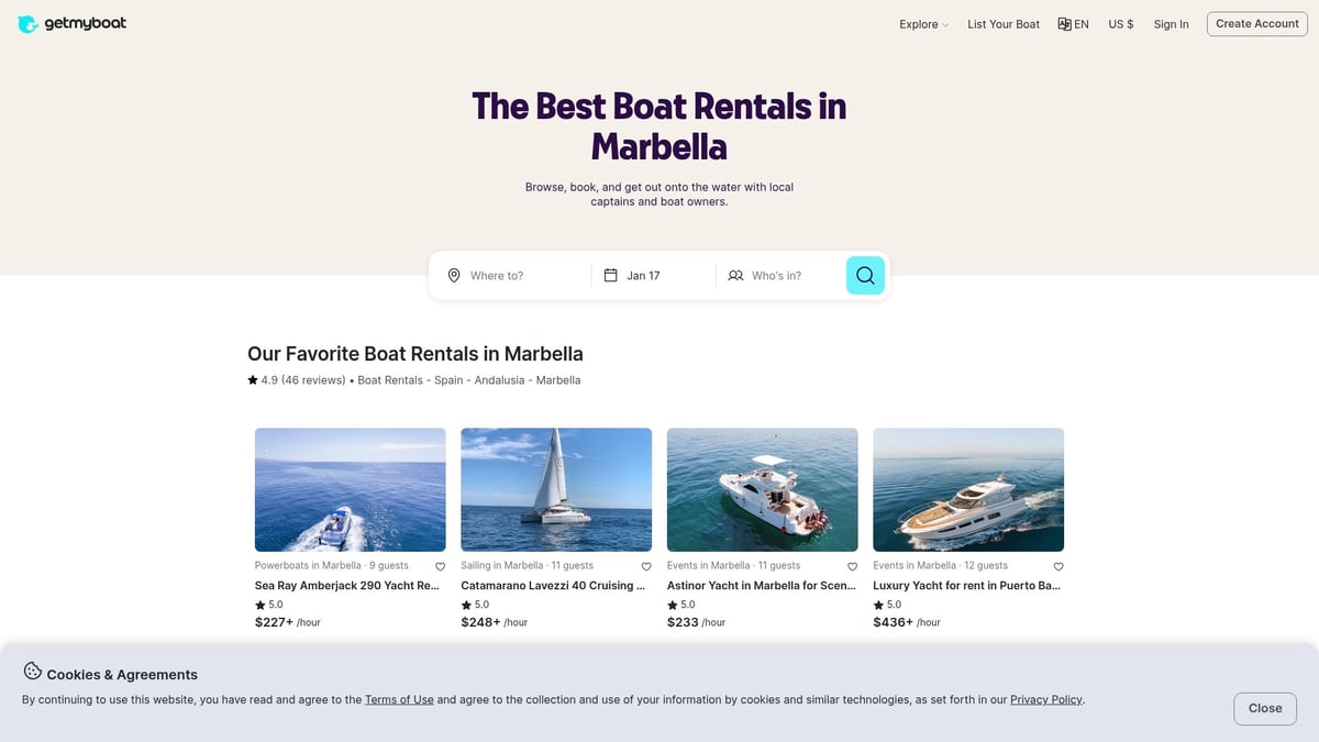 7 Best Ways To Rent A Boat Marbella In 2026 - GetMyBoat – The Airbnb of Boat Rentals