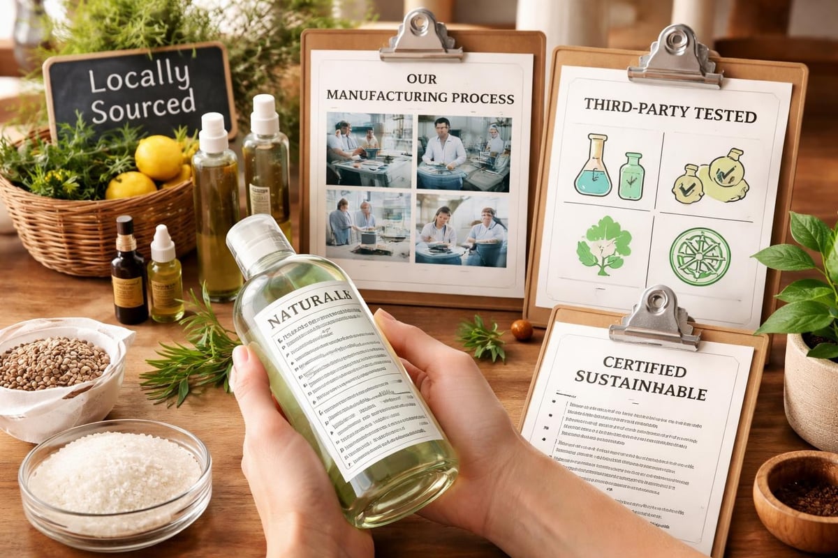 Transparent skincare communication