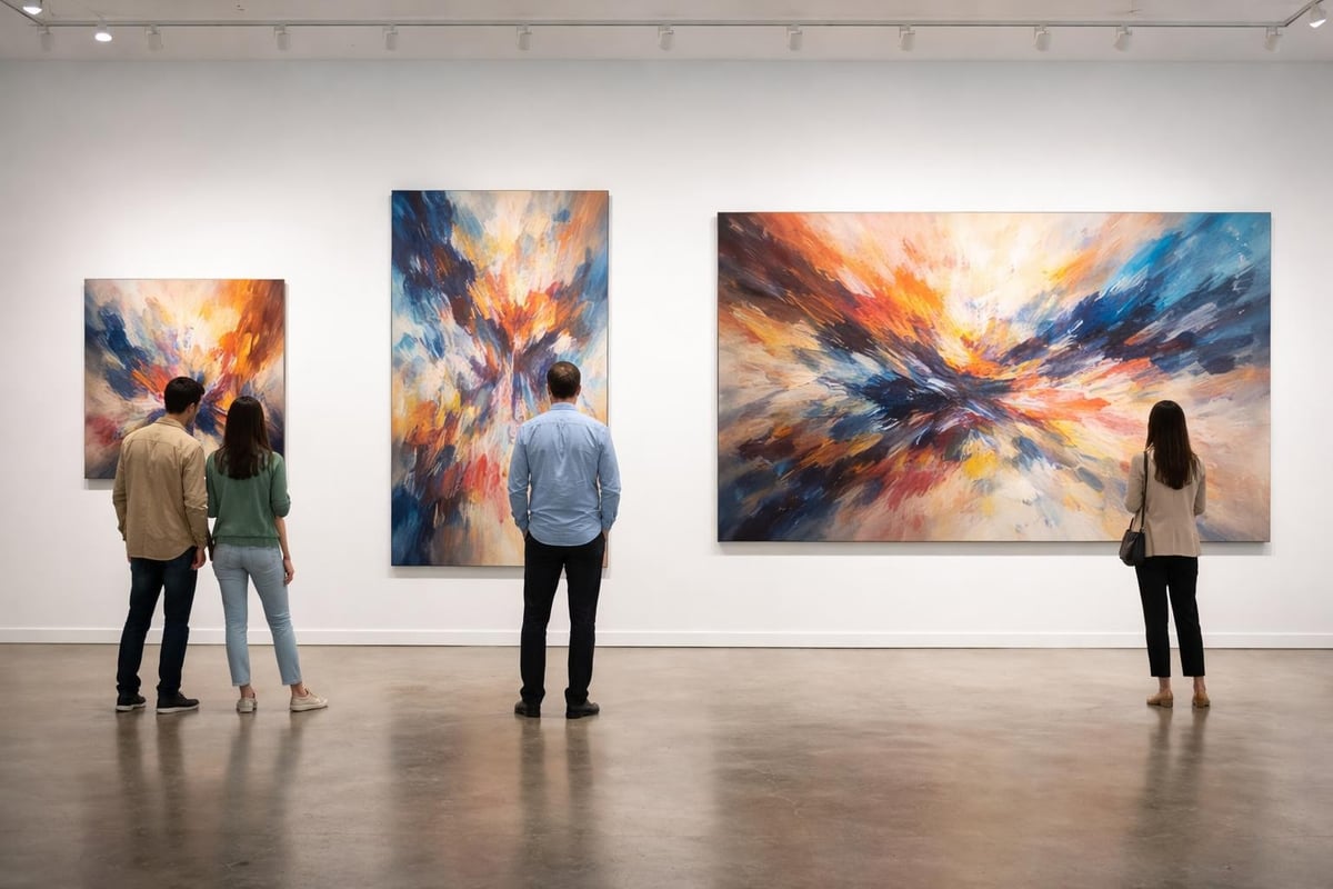 Scale relationship in abstract art