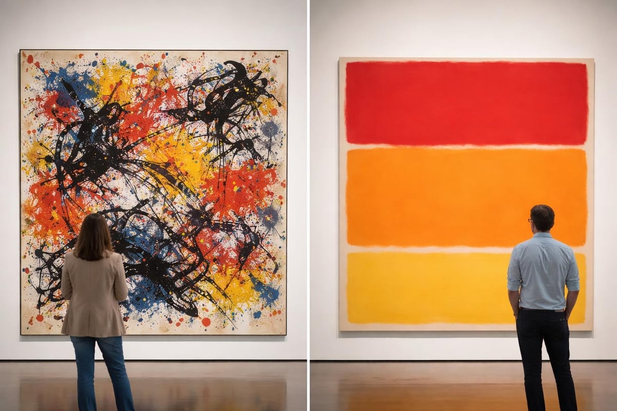 Abstract painting styles comparison