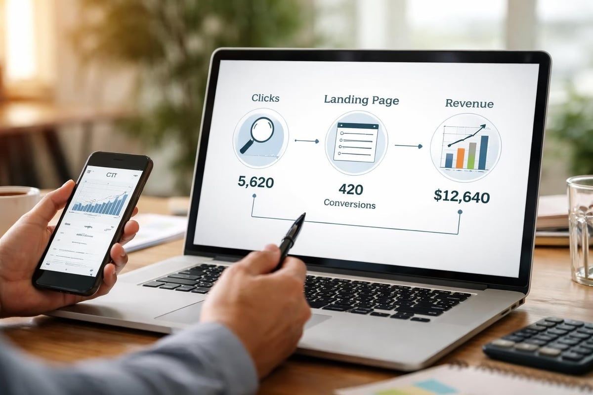 Powerful Advertising PPC Strategies for 2026 Success 3 PPC metrics dashboard