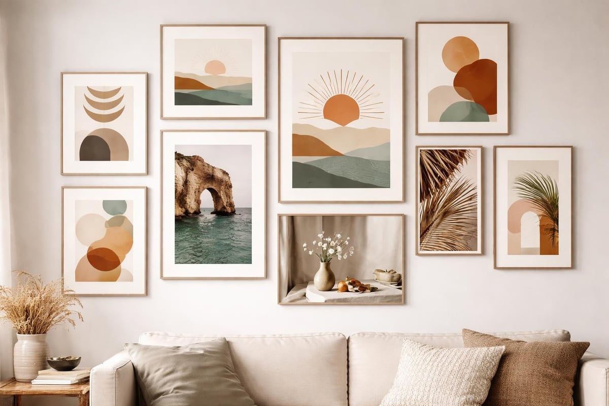 Gallery wall arrangement