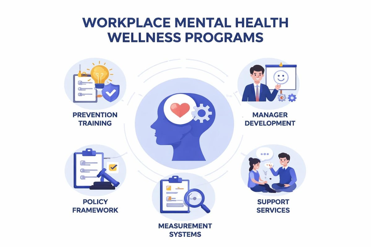 Mental health wellness program components
