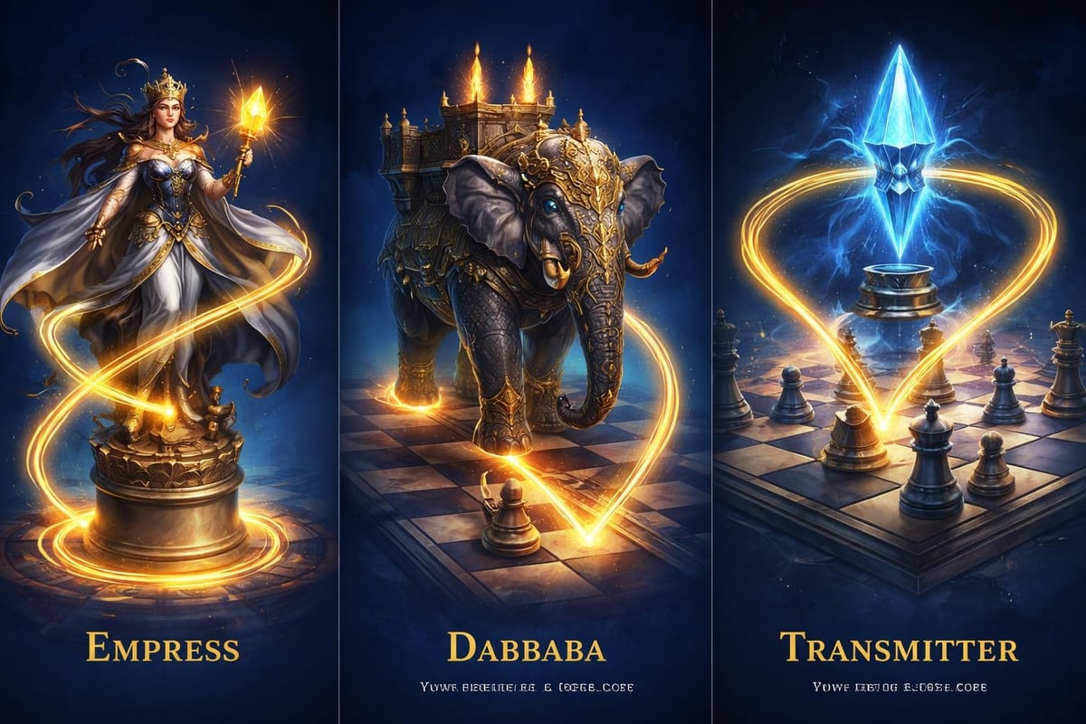 Fairy chess pieces movement