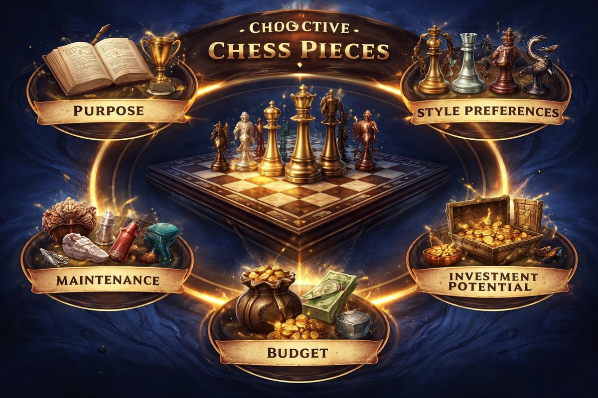 Factors in selecting unique chess pieces