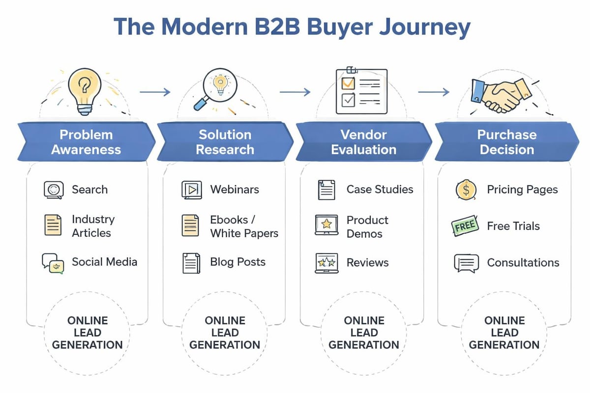 B2B buyer journey stages