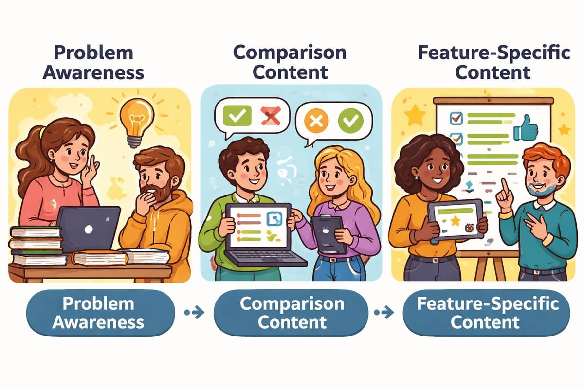 SaaS buyer journey stages