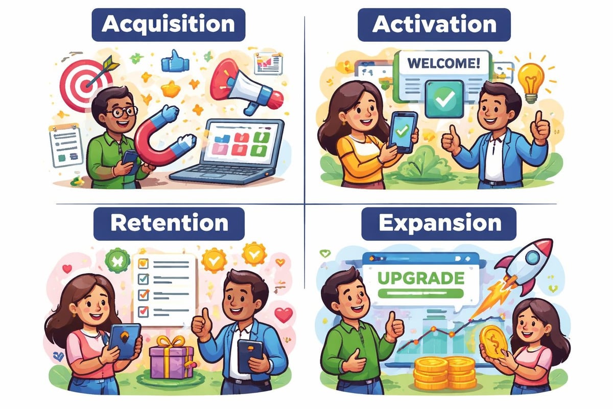 Content mapping for SaaS customer lifecycle