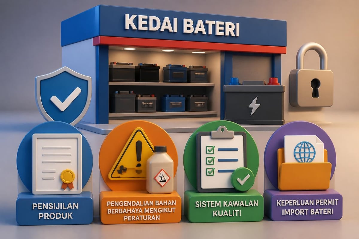 Standard kualiti kedai batery