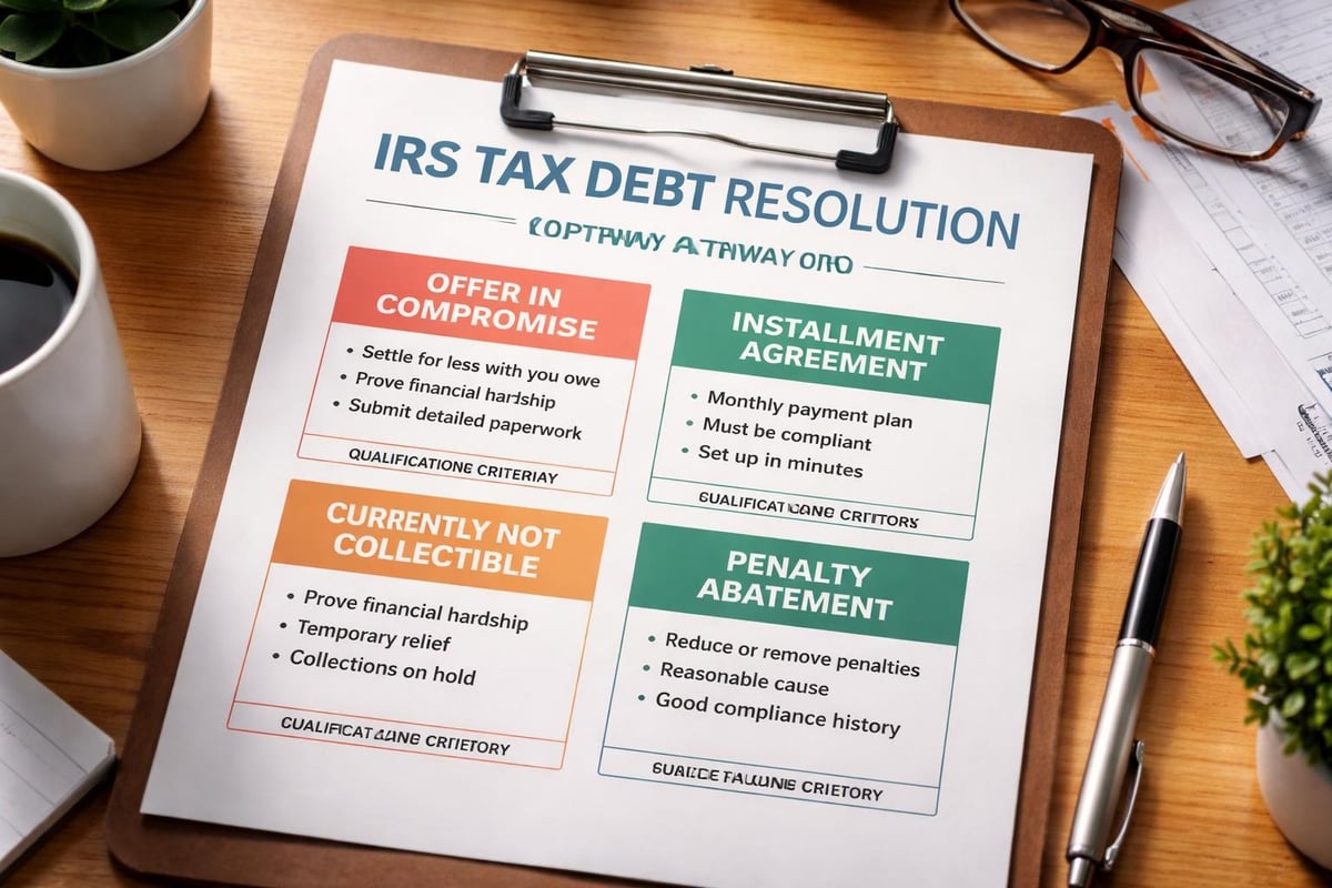 Tax debt resolution options