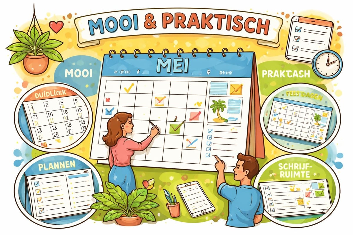 Kenmerken van functionele leuke kalenders