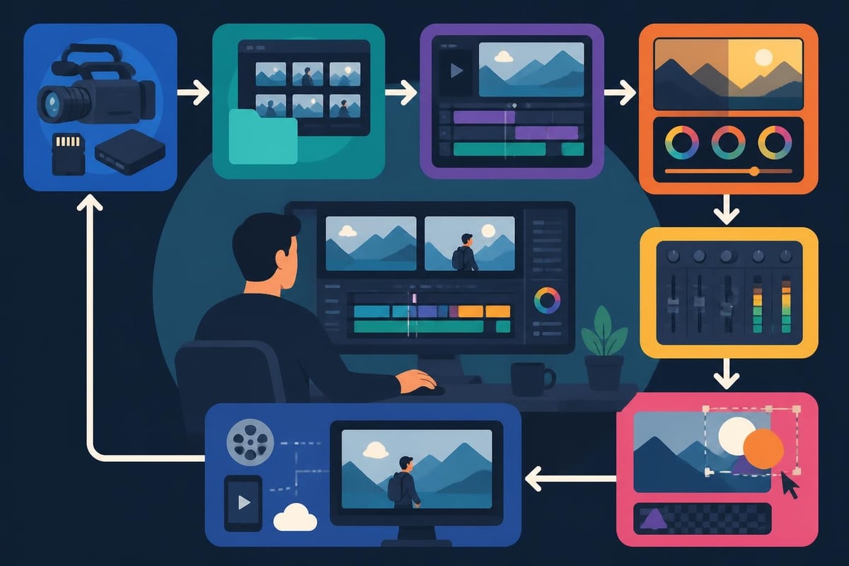 Video editor person workflow